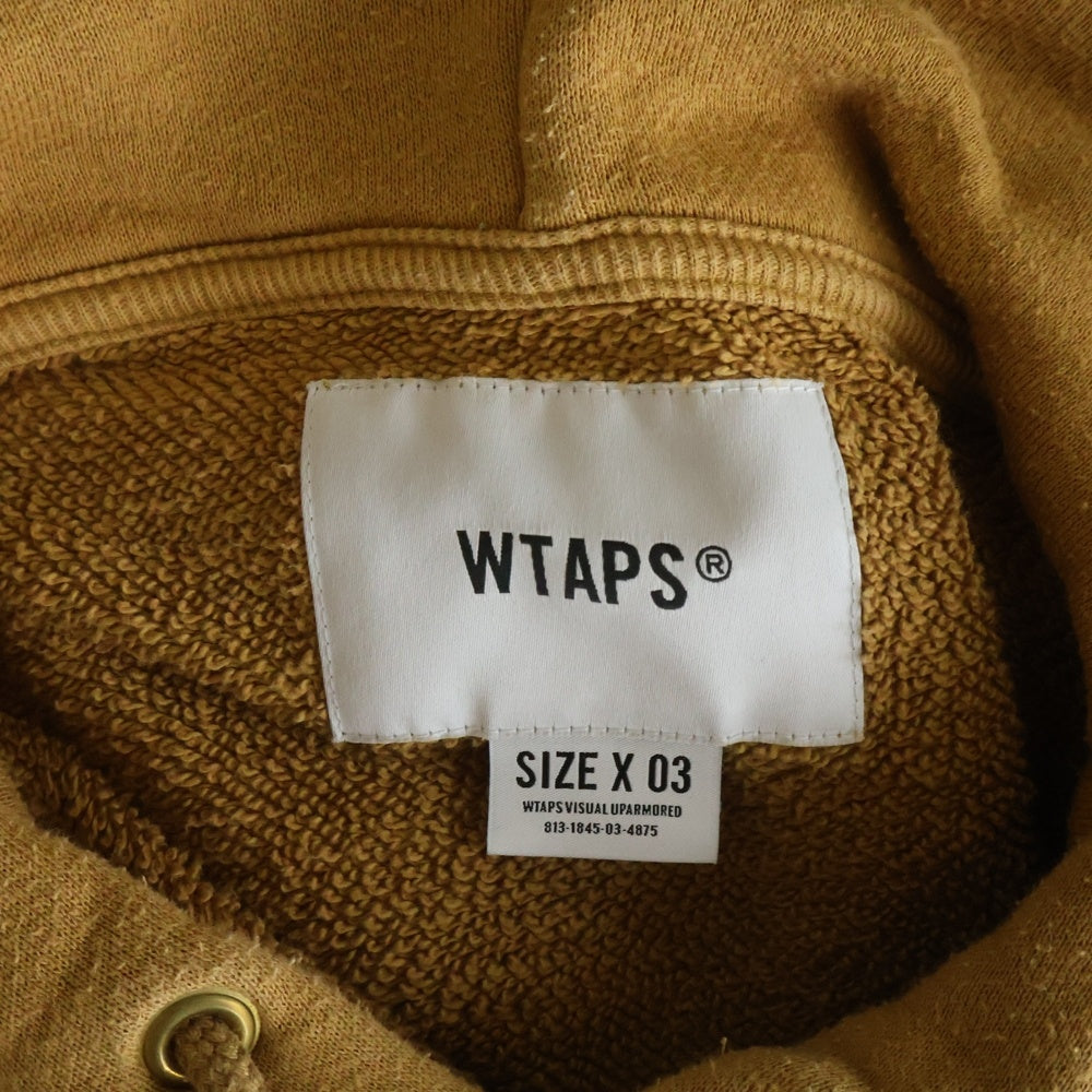 WTAPS(ダブルタップス) 22SS HOODY COTTON 221ATDT-CSM09 コットン プルオーバーフーディ パーカー ブラウン