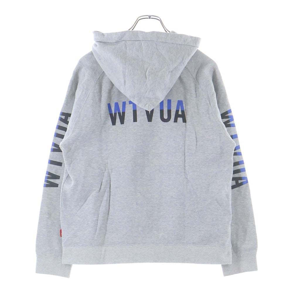 WTAPS ダブルタップス WTVUA HOODY フロントプリント スウェット ジップアップパーカー グレー WTAPS(ダブルタップス) WTVUA HOODY フロントプリント スウェット
