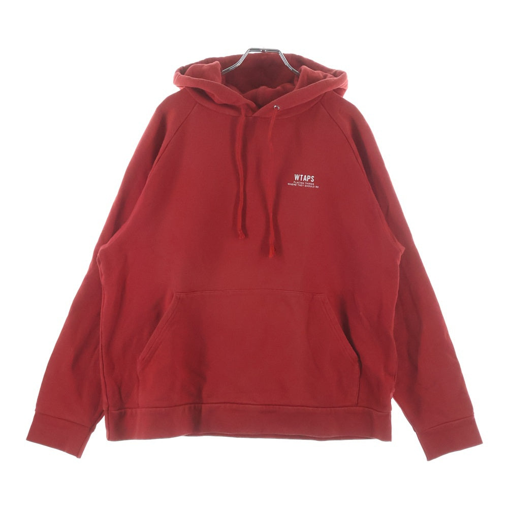 WTAPS(ダブルタップス) OG GOODIE フロントロゴプリント プルオーバーパーカー レッド