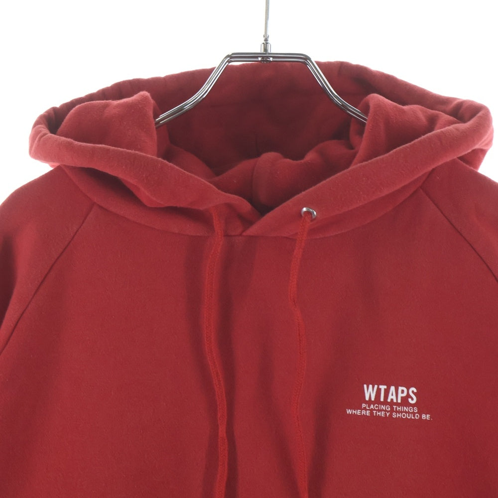 WTAPS(ダブルタップス) OG GOODIE フロントロゴプリント プルオーバーパーカー レッド