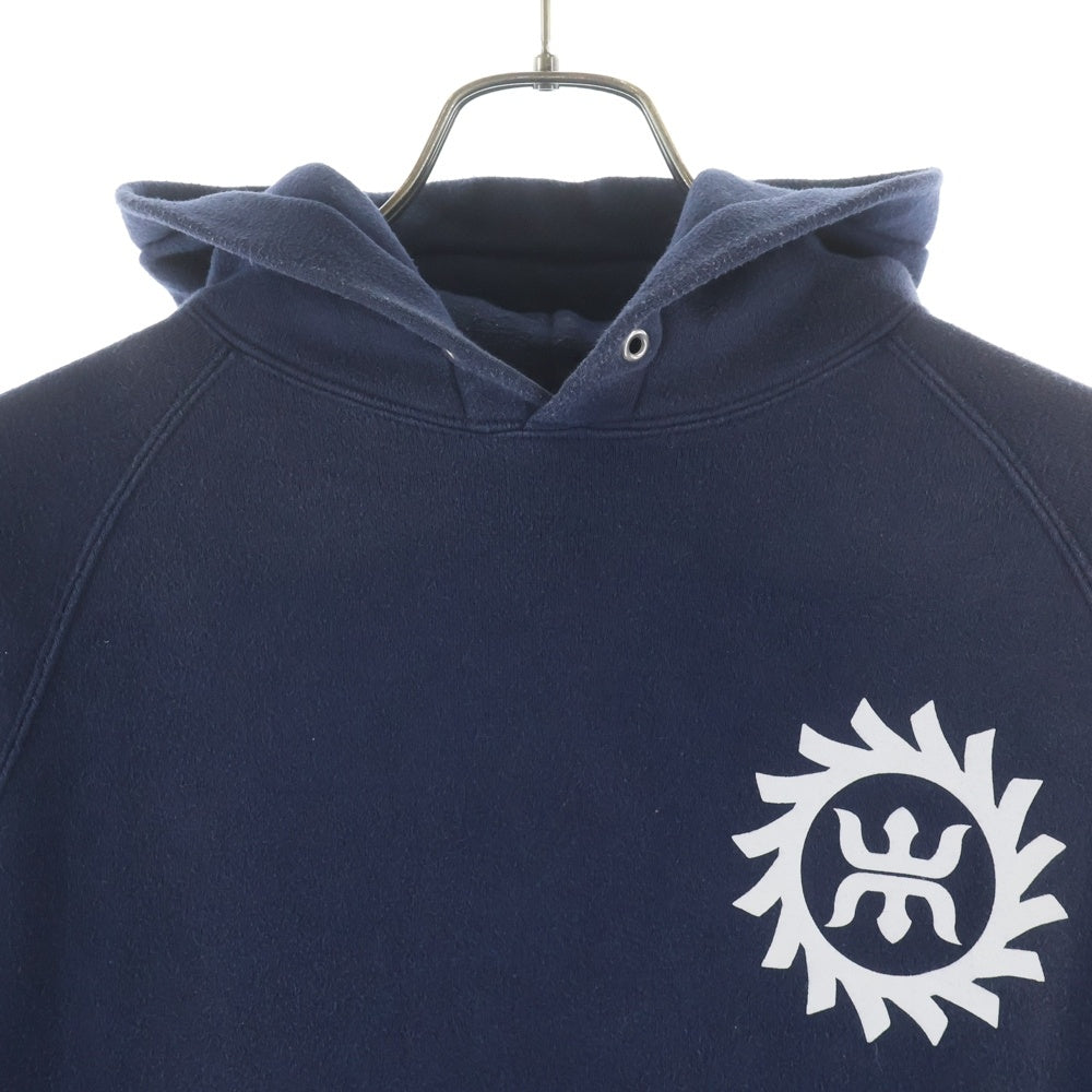 WTAPS(ダブルタップス) 火消しロゴプリント プルオーバーフーディ パーカー ネイビー