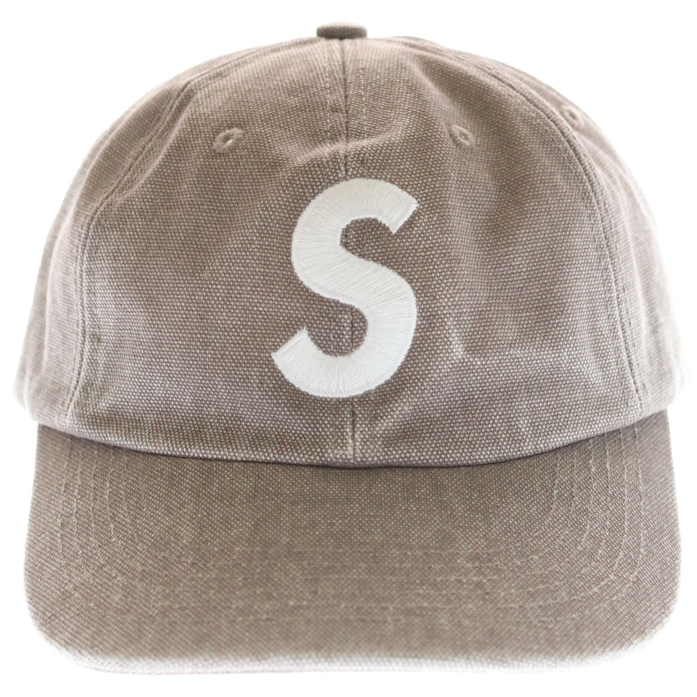 SUPREME(シュプリーム) 24AW Pigment S Logo 6-PANEL ピグメント Sロゴ 6パネル キャップ 帽子 ベージュ