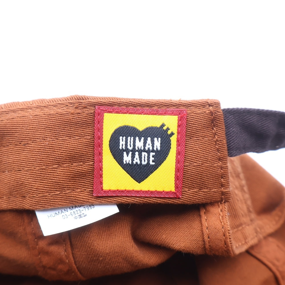 HUMAN MADE(ヒューマンメイド) 6PANEL TWILL CAP HM30GD069 ワンポイントロゴ キャップ 帽子 ブラウン