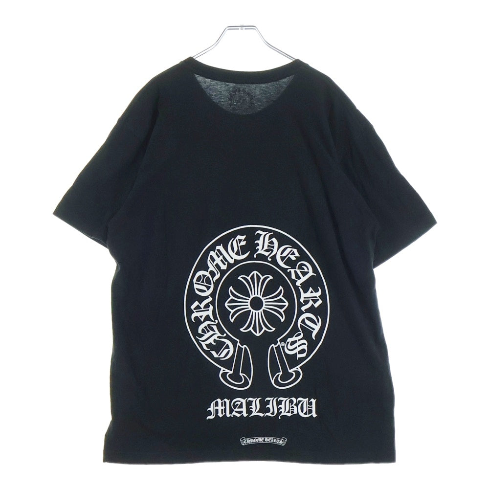 CHROME HEARTS(クロムハーツ) CH T-SHIRT LTD MALIBU マリブ限定 バックホースシュープリント 半袖Tシャツ ブラック