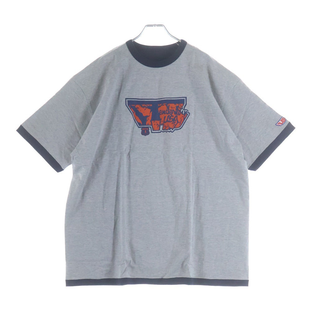 TENDERLOIN(テンダーロイン) REVERSIBLE TEE リバーシブル 半袖Tシャツ グレー/ネイビー