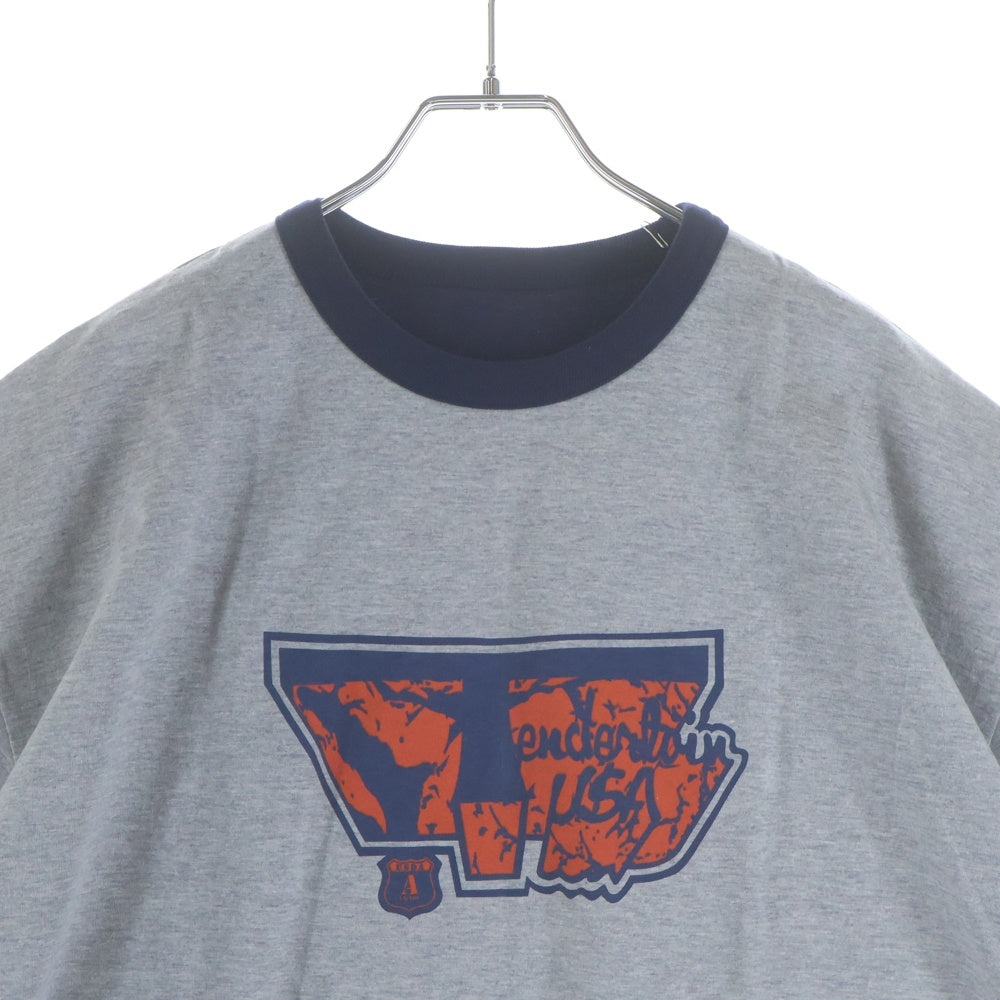 TENDERLOIN(テンダーロイン) REVERSIBLE TEE リバーシブル 半袖Tシャツ グレー/ネイビー