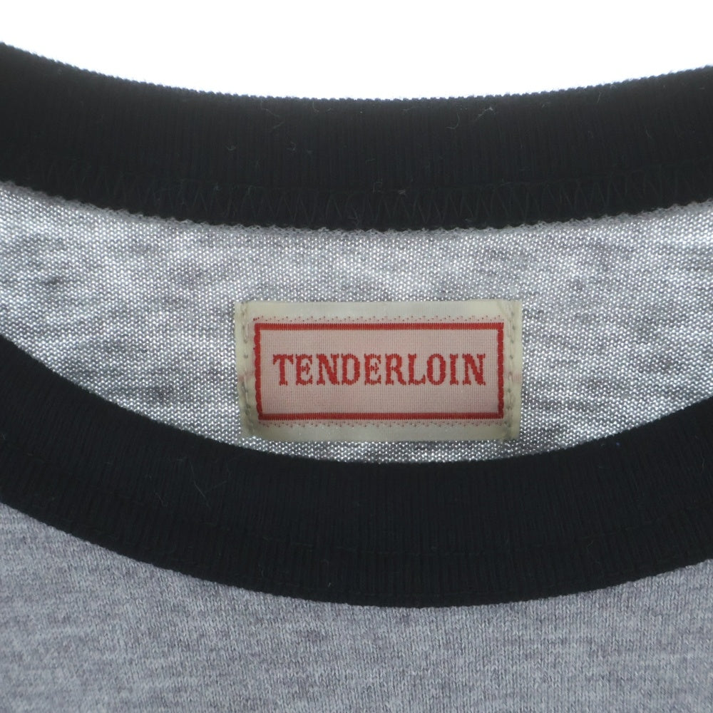 TENDERLOIN(テンダーロイン) T-RAGLAN-A HEATHER ラグランスリーブ 七分丈Tシャツ グレー