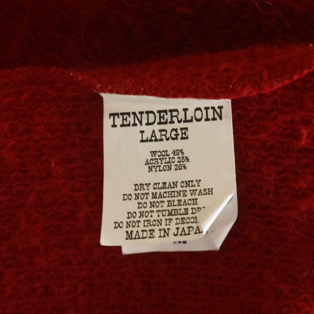 TENDERLOIN(テンダーロイン) WOOL CARDIGAN ウールニット カーディガン レッド