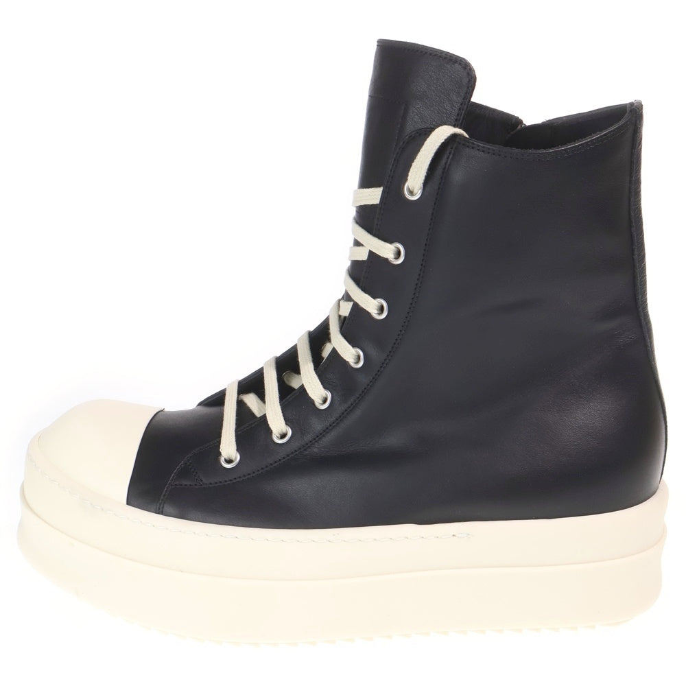 Rick Owens(リックオウエンス) MEGA BUMPER SNEAKS メガバンパー レザーハイカットスニーカー ブラック RU01E5859-LCO