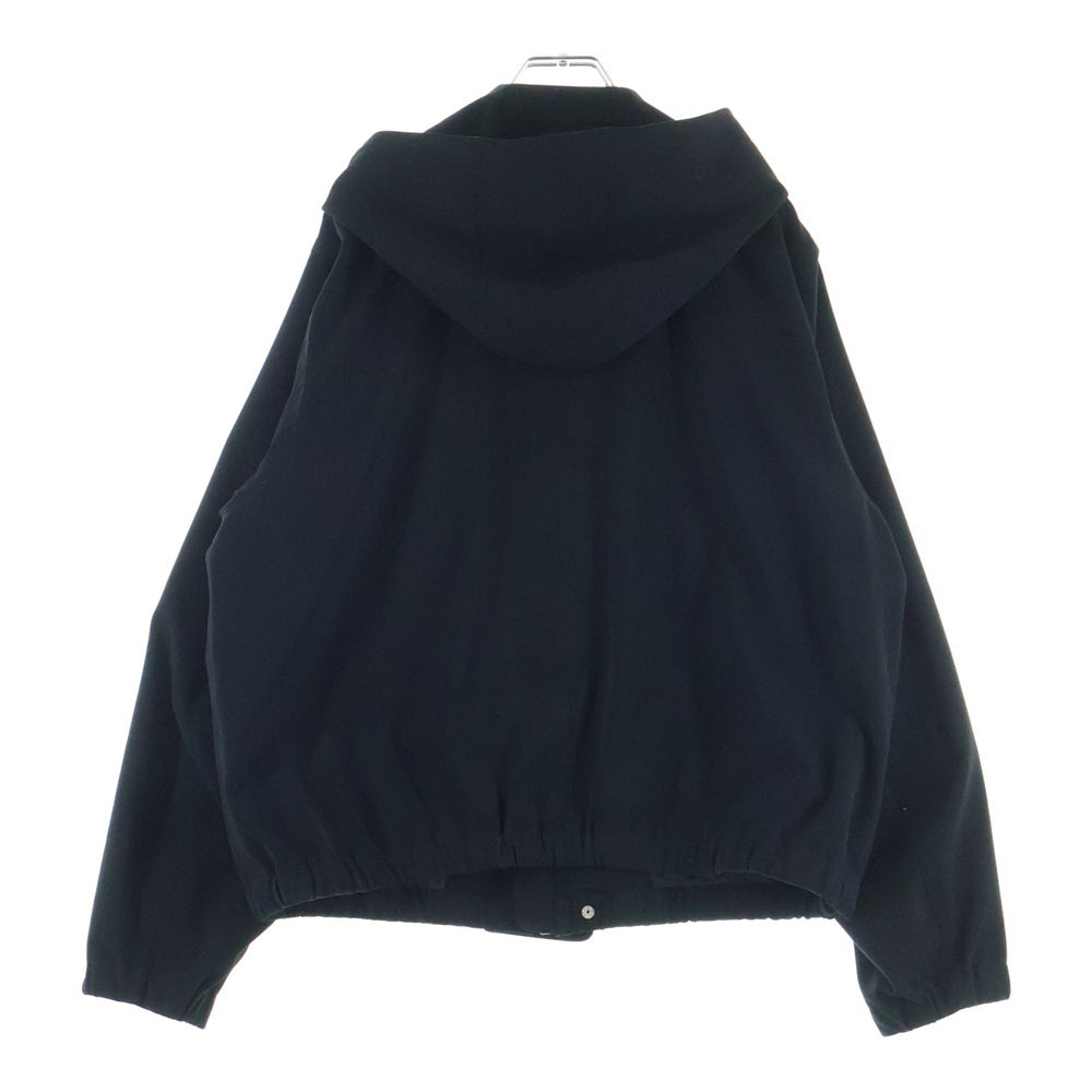 NO BRAND(ノーブランド) CONZ(コンズ) ショートフードブルゾン ジャケット ブラック 304550022