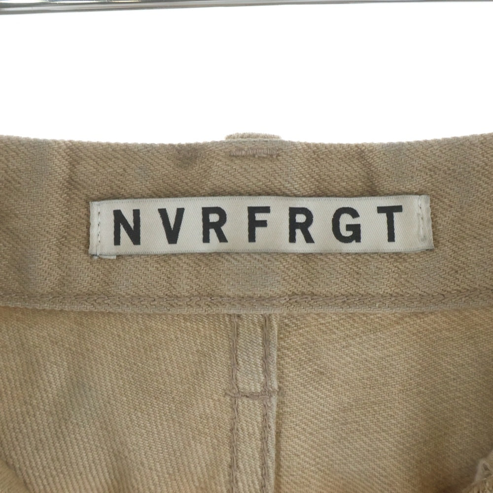 NVRFRGT(ネバーフォーゲット) 3D TWISTED JORTS Crazy Dirty Washed Tan ウォッシュド加工 ツイスト ハーフパンツ ショーツ ブラウン NF251P10B