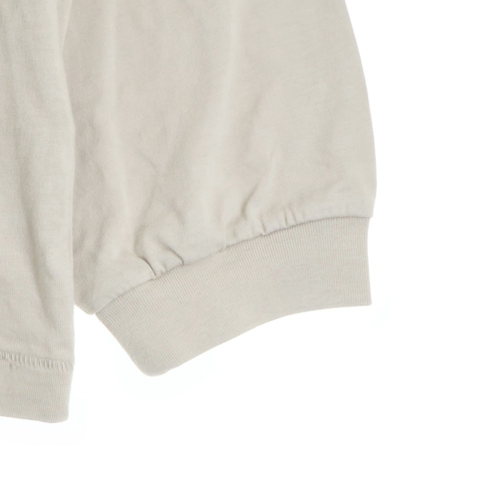 FEAR OF GOD ESSENTIALS(フィアオブゴッド エッセンシャルズ) L/S T-SHIRT ラバーロゴ 長袖Tシャツ ロンT ベージュ
