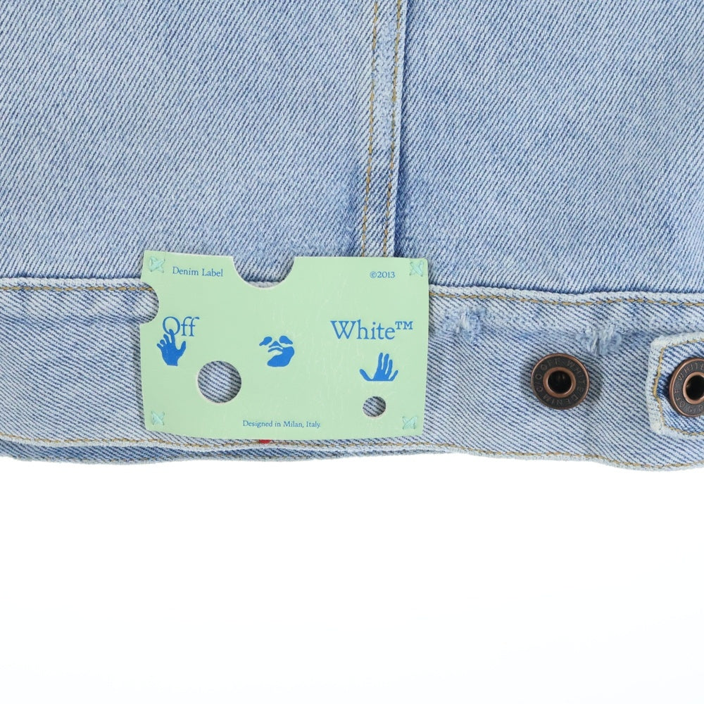 OFF-WHITE(オフホワイト) 21SS Oversize Denim Jacket ダメージ加工 デニムジャケット インディゴ OMYE001G20DEN001