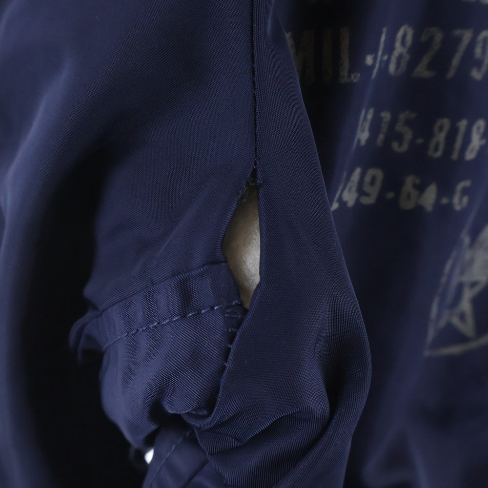 SCHOTT(ショット) FLIGHT JACKET MA-1 ロゴワッペン フライトジャケット ブルゾン ネイビー CWU-R-213-31