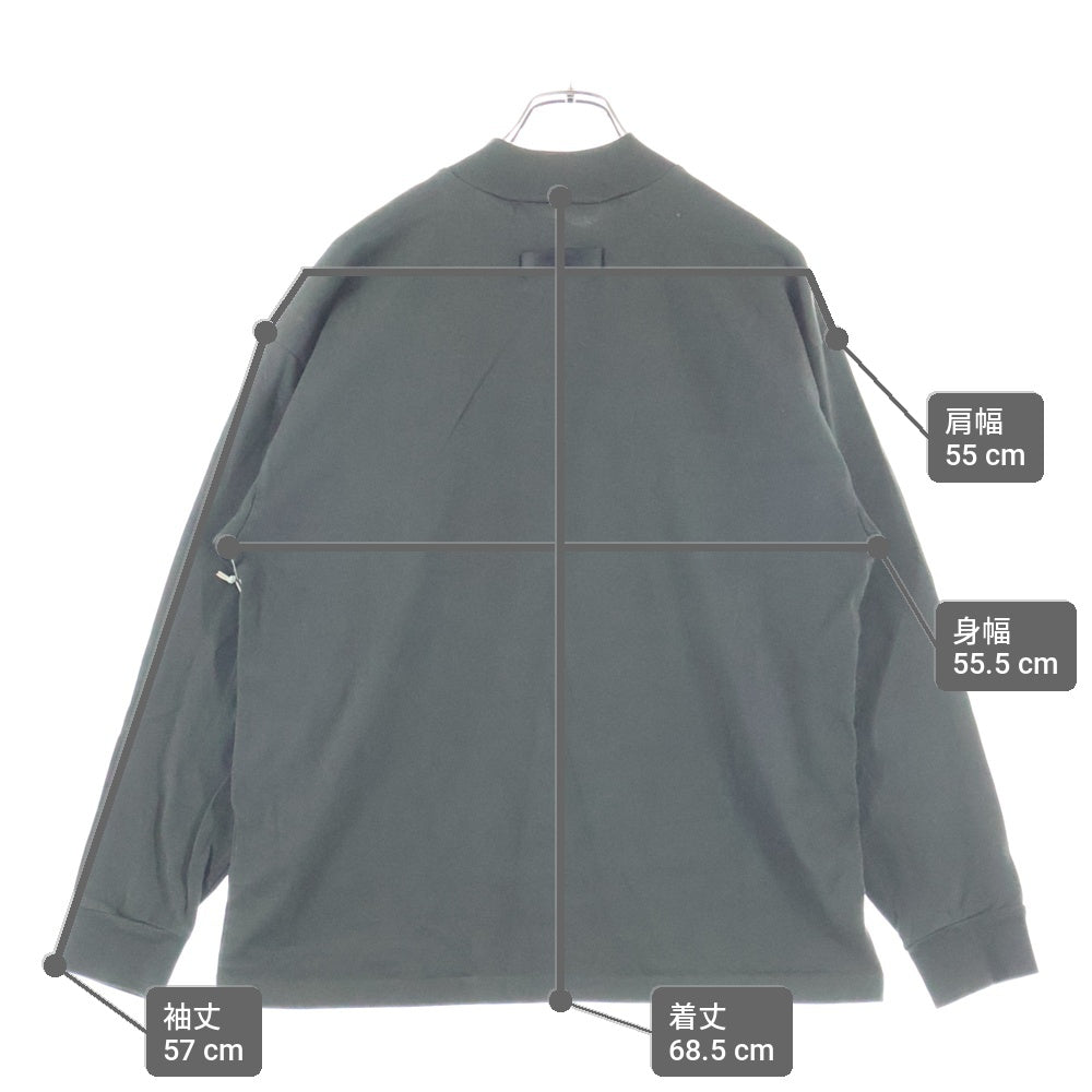 FEAR OF GOD ESSENTIALS(フィアオブゴッド エッセンシャルズ) L/S T-SHIRT フェルトロゴ 長袖Tシャツ ロンT グレー