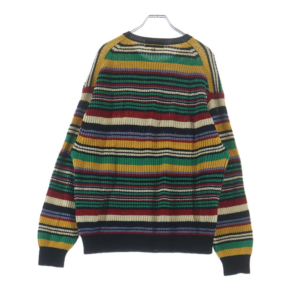 SUPREME(シュプリーム) 23AW Small Box Ribbed Sweater スモールボックスロゴ ボーダーニットセーター マルチ