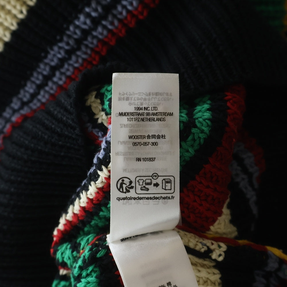 SUPREME(シュプリーム) 23AW Small Box Ribbed Sweater スモールボックスロゴ ボーダーニットセーター マルチ