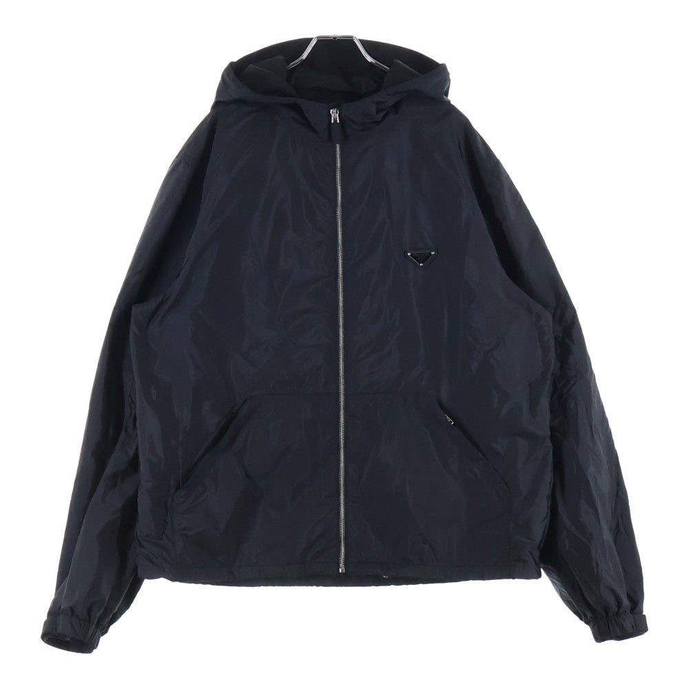 PRADA プラダ Re-Nylon Jacket リナイロン トライアングルロゴ ナイロンジャケット パーカー フーディー ブラック SGC220 S231 1WQ9 PRADA(プラダ) Re-Nylon Jacket リナイロン トライアングルロゴ