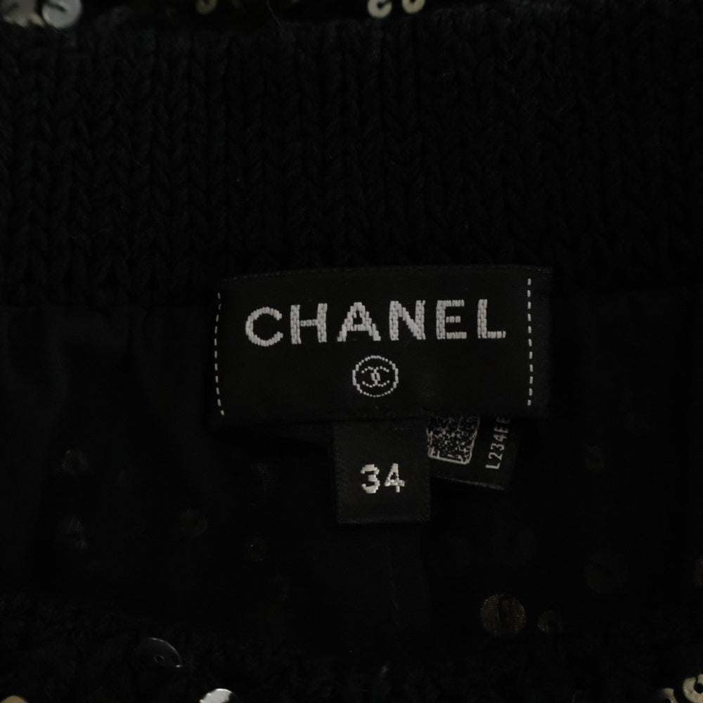 CHANEL(シャネル) スパンコール装飾 ツイード ショートパンツ レディース P7509K10768 ブラック