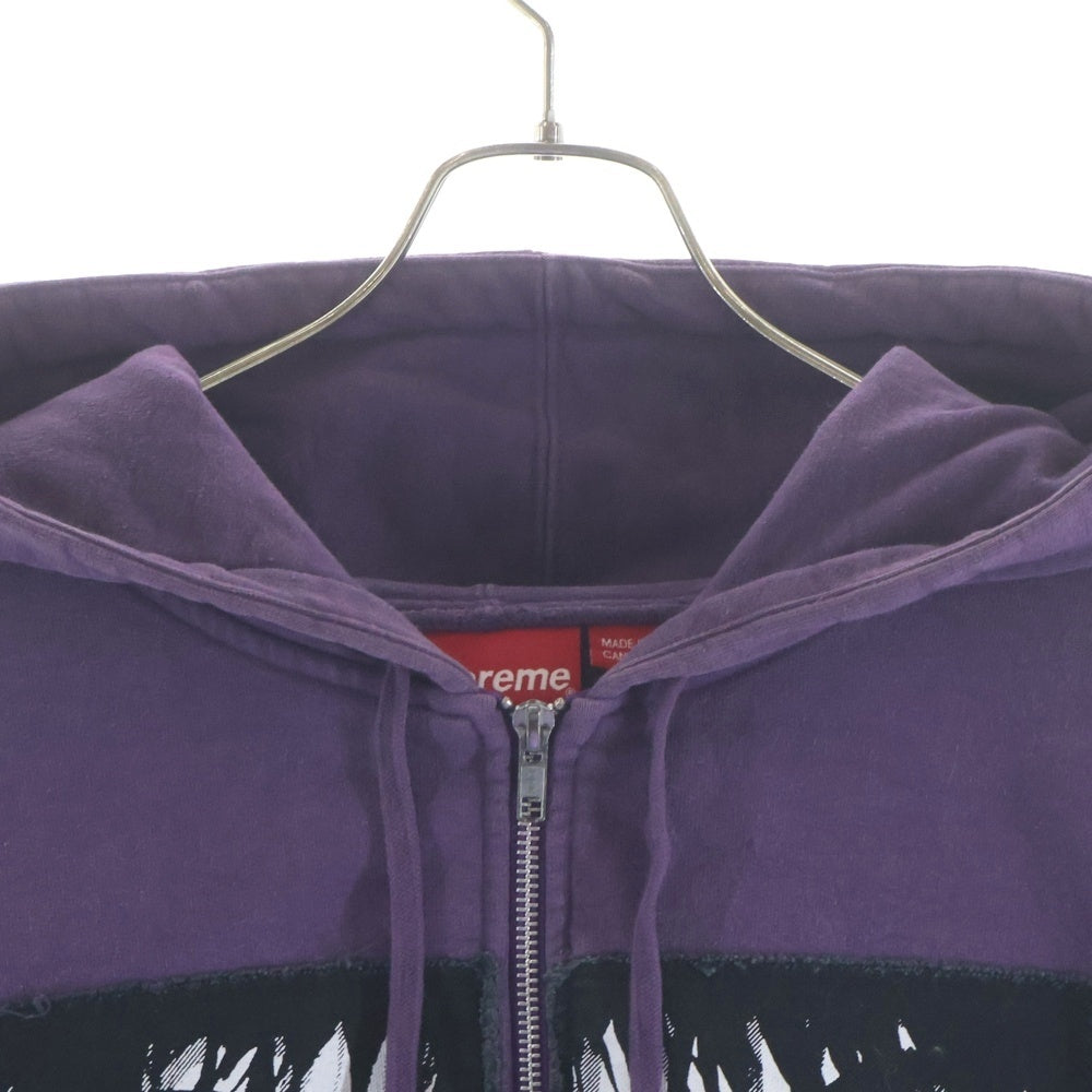 SUPREME(シュプリーム) 21AW The Crow Zip Up Hooded Sweatshirt クロウ ジップアップスウェットパーカー パープル