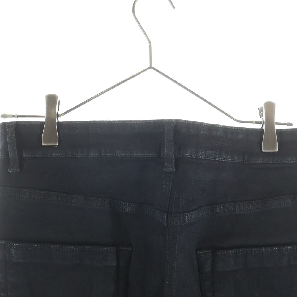 DRKSHDW(ダークシャドウ) 17AW Astire Cropped Cut コーティングデニムパンツ ブラック DU17F2357-SBKM