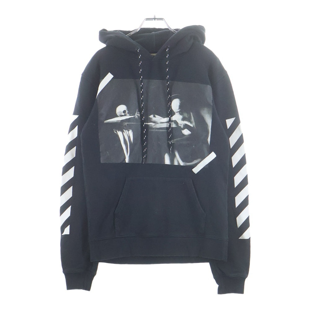 OFF-WHITE(オフホワイト) 14SS Caravaggio Hoodie カラヴァッジョ プルオーバースウェットパーカー フーディー ブラック