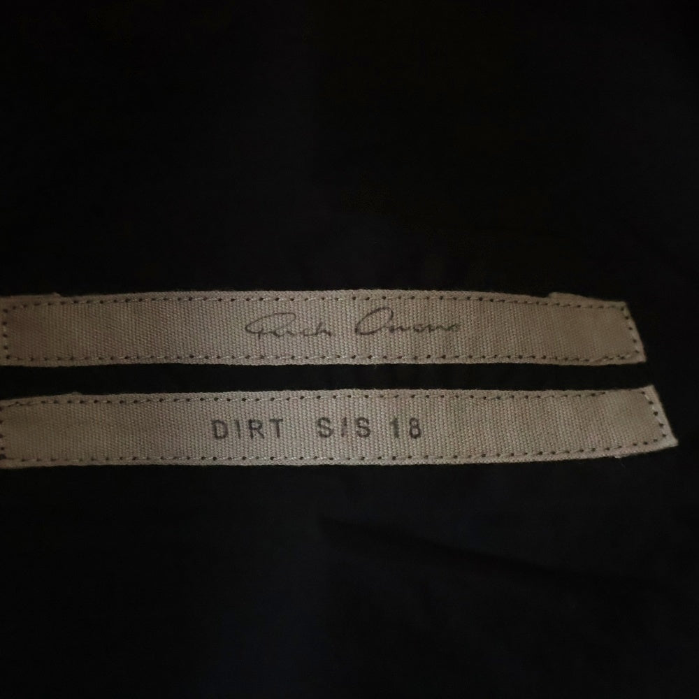 Rick Owens(リックオウエンス) 18SS Drawstring Pants ドローストリング パンツ ブラック RU18S5381-BS