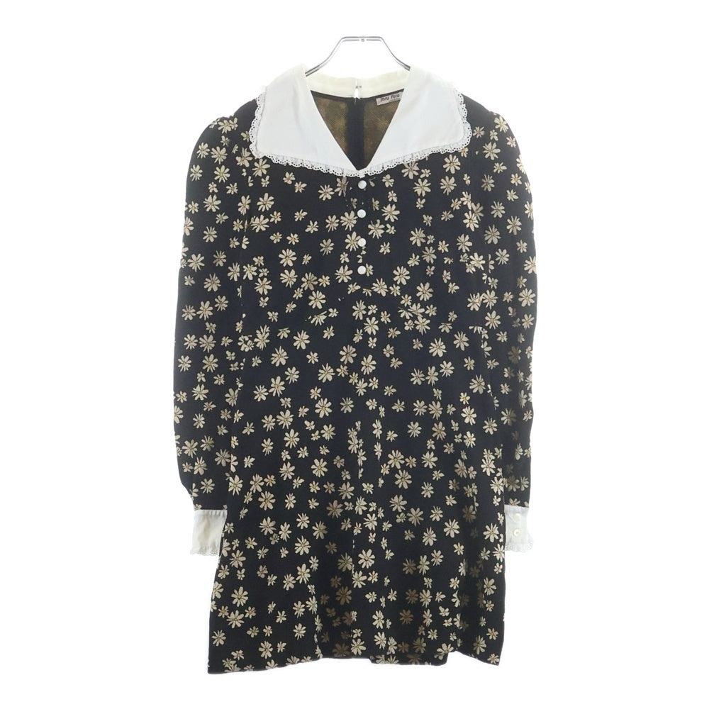 miumiu(ミュウミュウ) Bigcolor One Peace 花柄ワンピース ブラック レディース MJA800