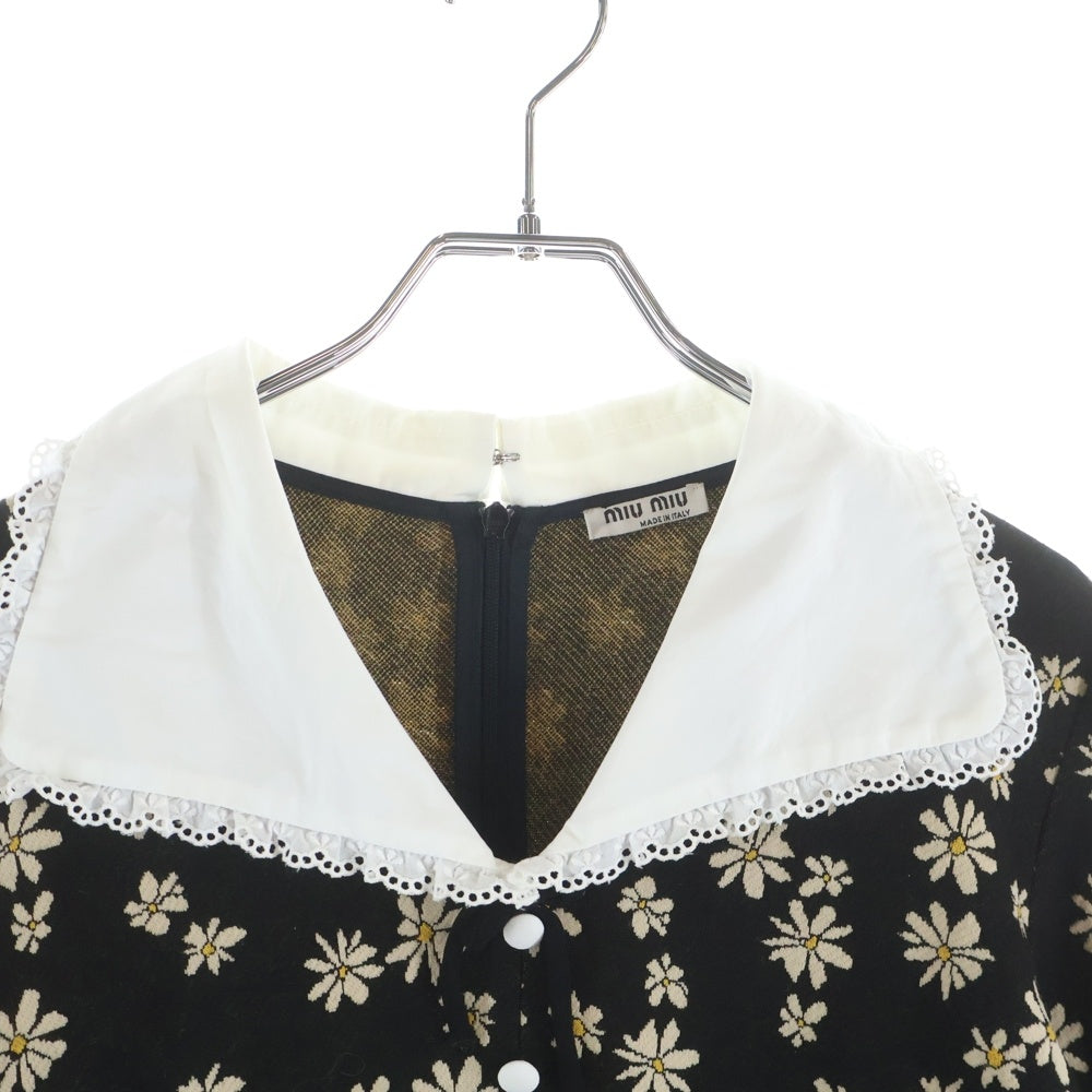 miumiu(ミュウミュウ) Bigcolor One Peace 花柄ワンピース ブラック レディース MJA800