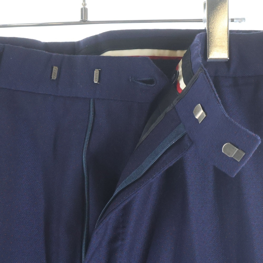 GUCCI(グッチ) Wool Pants センタープレス ウールスラックス ネイビー 501262 Z587E
