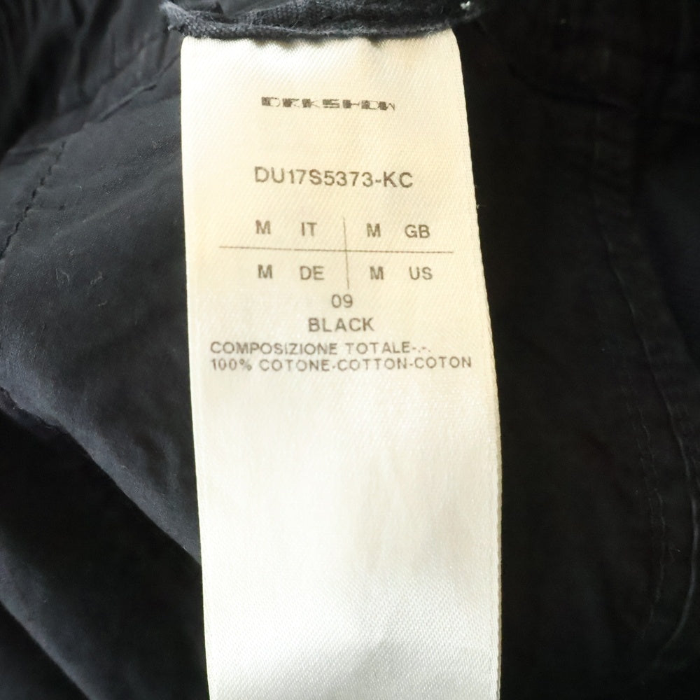 DRKSHDW(ダークシャドウ) 17SS Pantaloni Drawstring Cropped Pants サルエル クロップドパンツ ブラック DU17S5373-KC