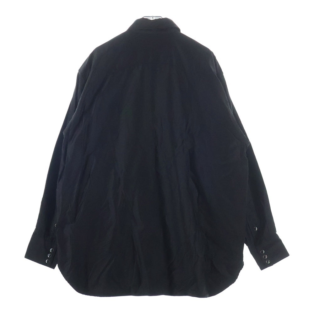 COMOLI(コモリ) 25SS コットンウエスタンシャツ ブラック D01-02002