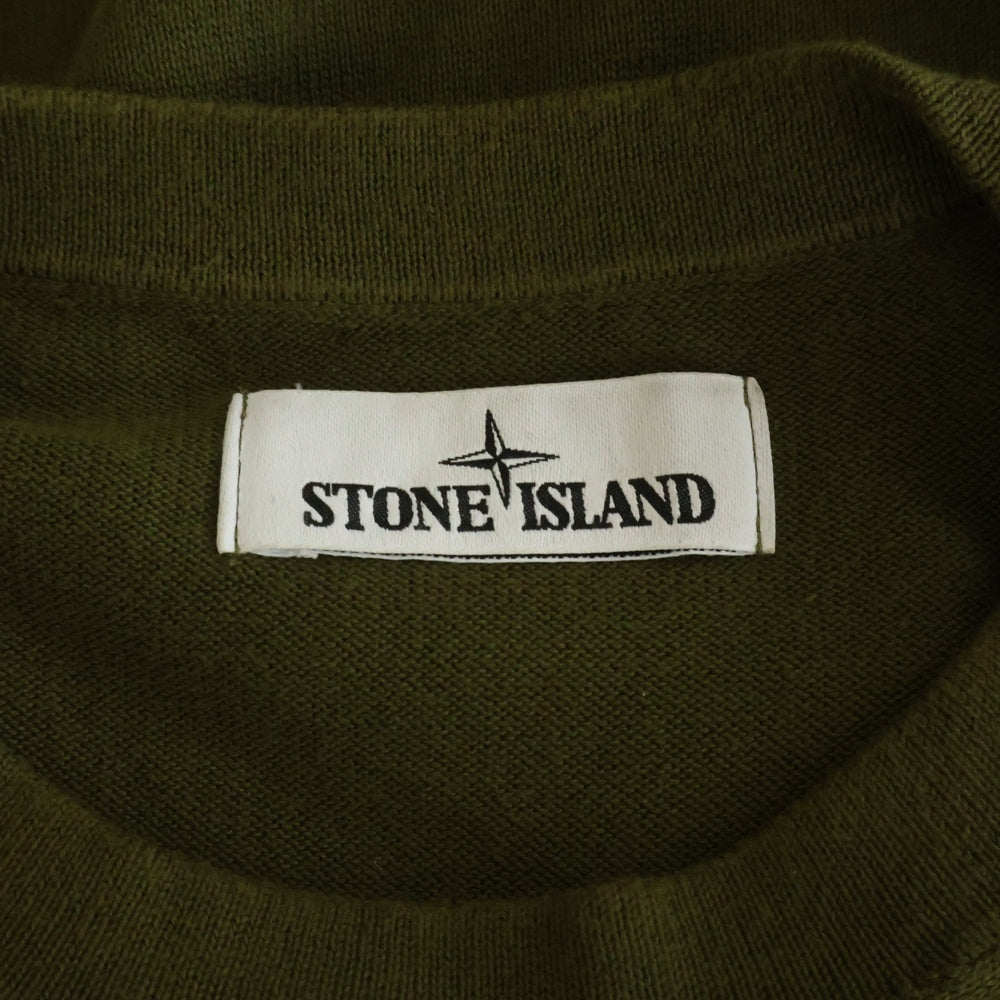 STONE ISLAND(ストーンアイランド) コットン クルーネックニット セーター 7415504B2 グリーン