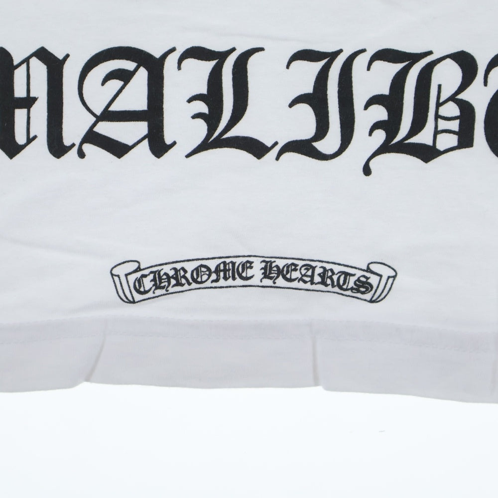 CHROME HEARTS(クロムハーツ) CH T-SHIRT LTD MALIBU マリブ限定 バックホースシュープリント 半袖Tシャツ ホワイト