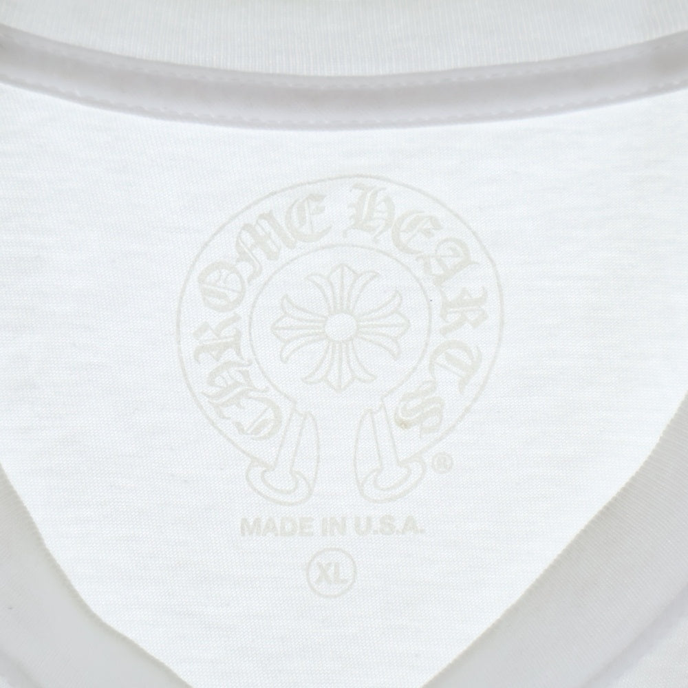 CHROME HEARTS(クロムハーツ) CH T-SHIRT LTD MALIBU マリブ限定 バックホースシュープリント 半袖Tシャツ ホワイト