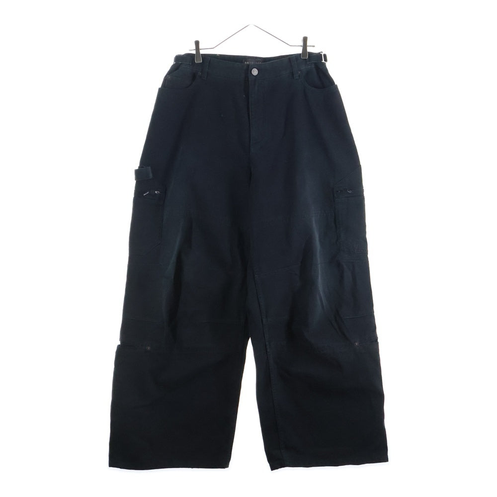 BALENCIAGA バレンシアガ 23AW ソフトレフトハンド ワイドカーゴデニムパンツ ブラック 767971 TNW1 BALENCIAGA(バレンシアガ) 23AW ソフトレフトハンド ワイドカーゴ