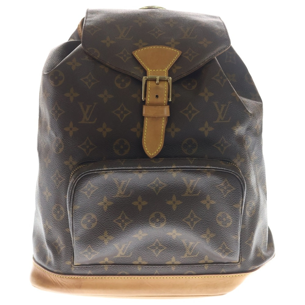 LOUIS VUITTON(ルイヴィトン) モンスリGM モノグラム レザーバックパック リュックサック ブラウン M51135 レディース