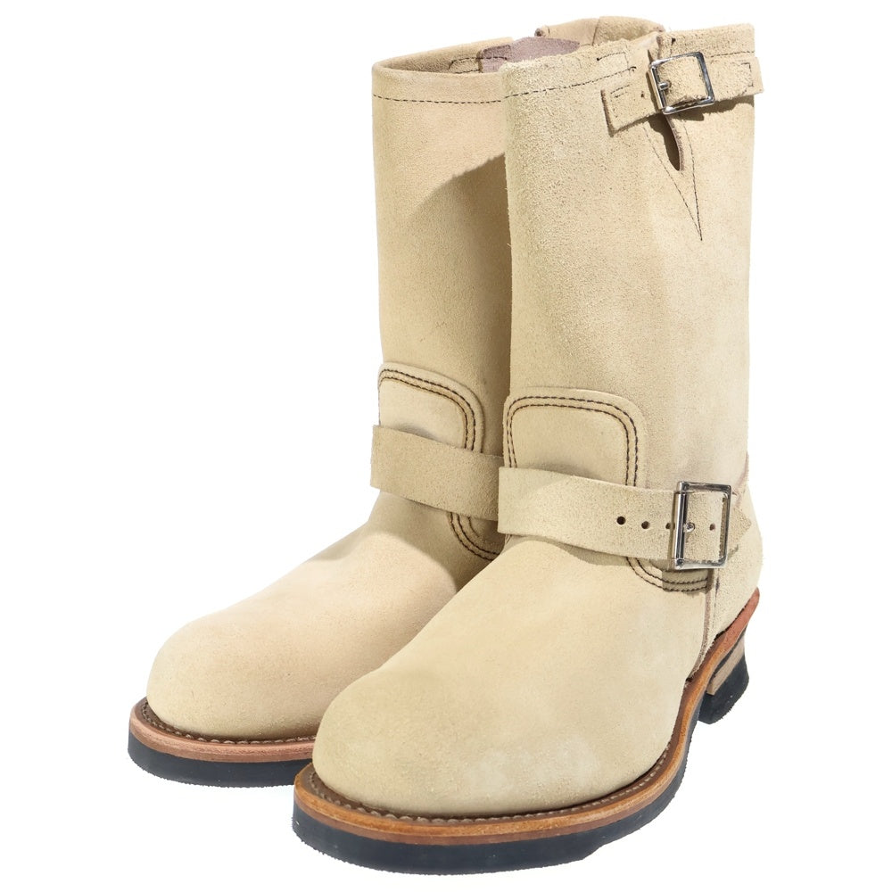 RED WING(レッド ウイング) 8268 ENGINEER BOOTS スウェード エンジニアブーツ ハイカットシューズ ベージュ