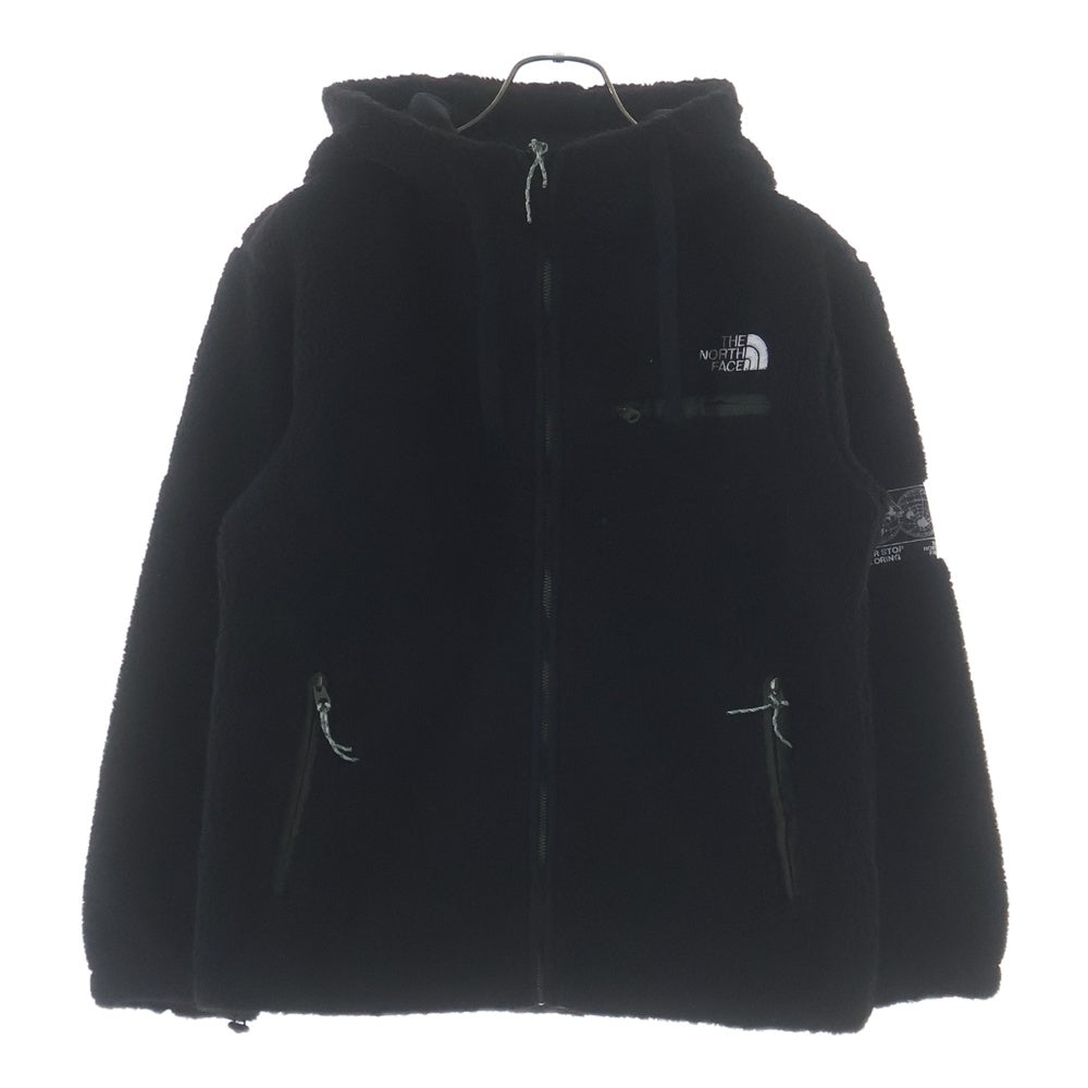 THE NORTH FACE(ザノースフェイス) SAVE THE EARTH FLEECE HOODIE ジップアップフリースパーカー フーディー ブラック NJ4FMO7A