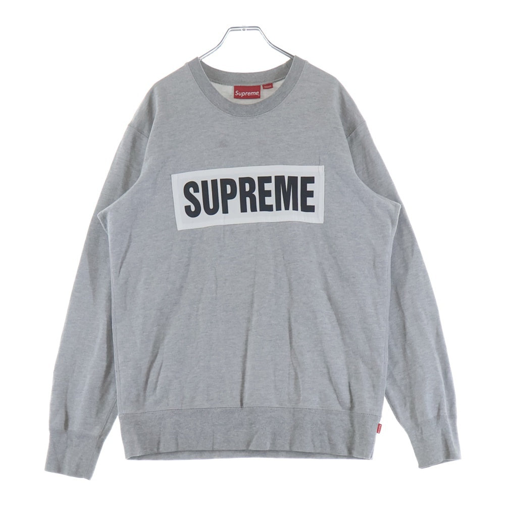 SUPREME(シュプリーム) 14SS Marathon Crewneck マラソン クルーネックスウェットトレーナー グレー