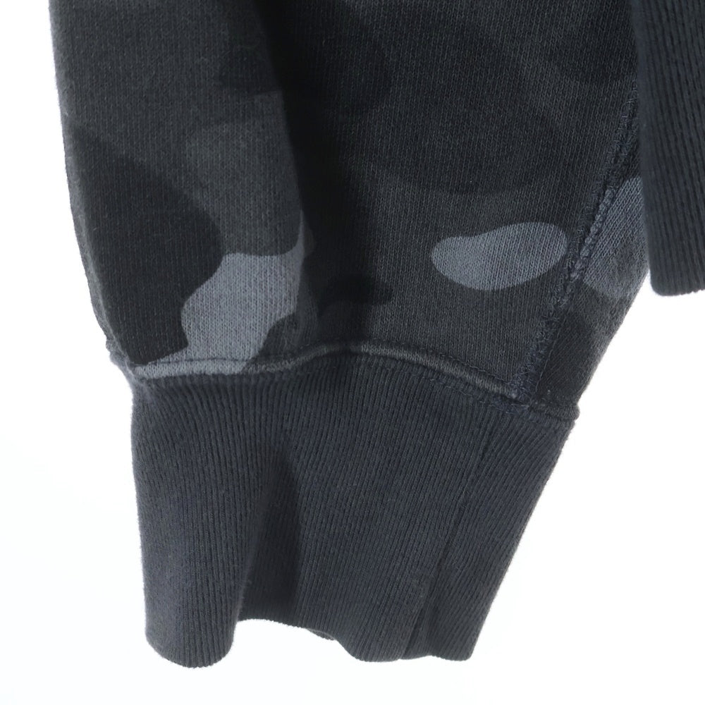 A BATHING APE(アベイシングエイプ) ABC Camo Hoodie カモフラージュ迷彩 プルオーバースウェットパーカー フーディー ブラック 001PPA701012X
