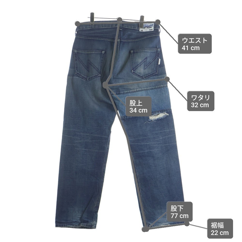 NEIGHBORHOOD(ネイバーフッド) Scab Savage スキャブ サベージ ダメージ加工デニムパンツ インディゴ DCNH-PT-09