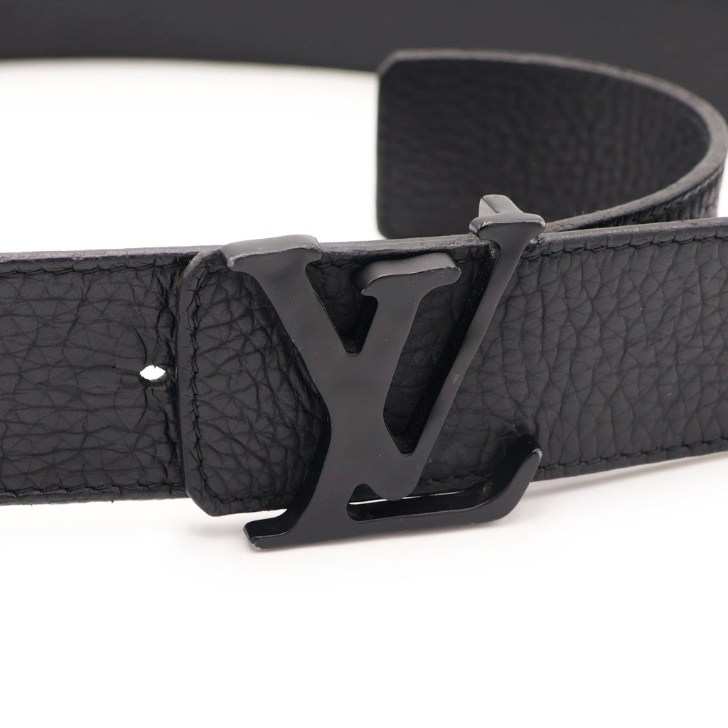 LOUIS VUITTON(ルイヴィトン) サンチュール モノグラム LVシェイプ リバーシブルレザーベルト ブラック MP236