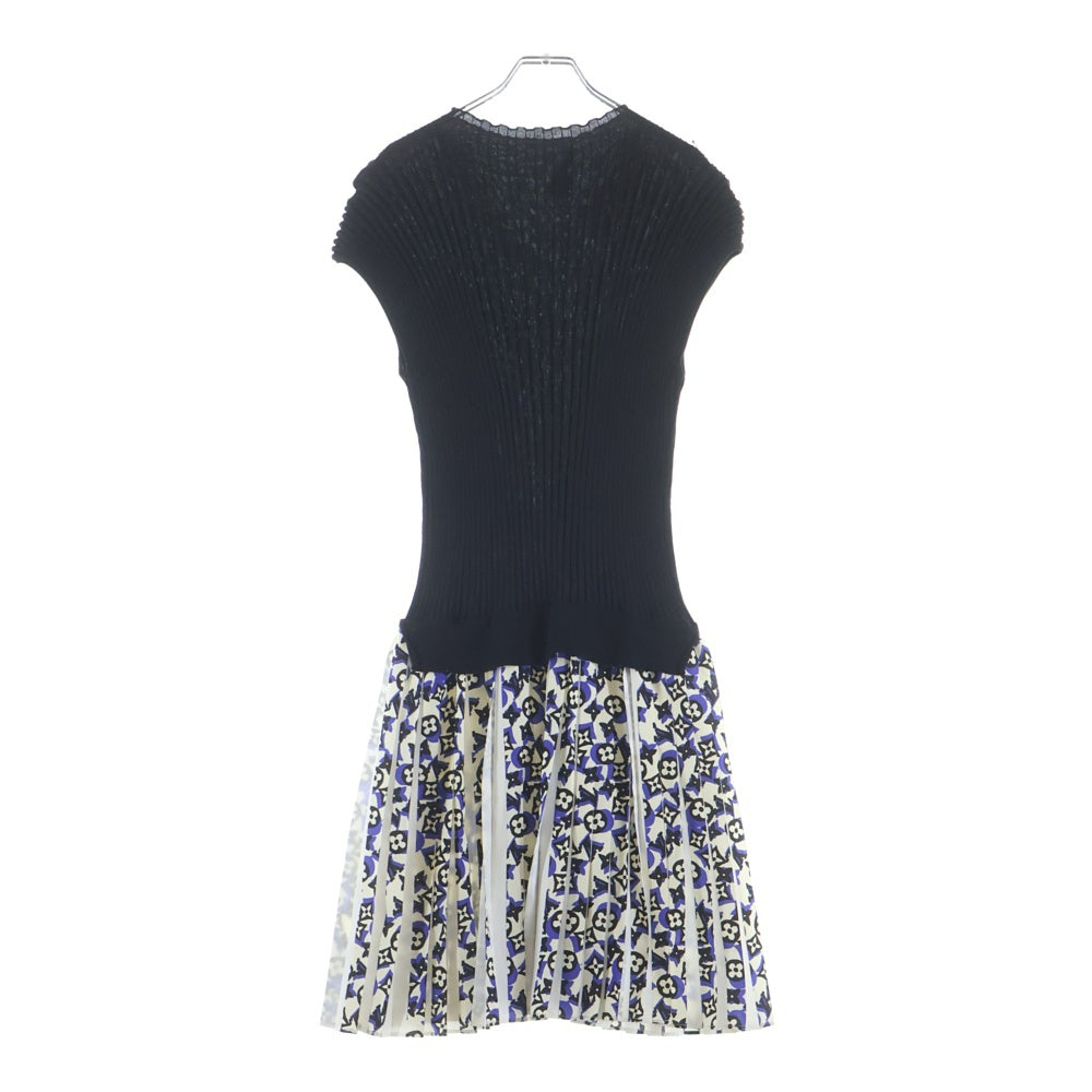 LOUIS VUITTON(ルイヴィトン) 19SS モノグラムバイマテリアル ニットドレス ワンピース ブラック/ホワイト レディース RW191W LQC FGKD12