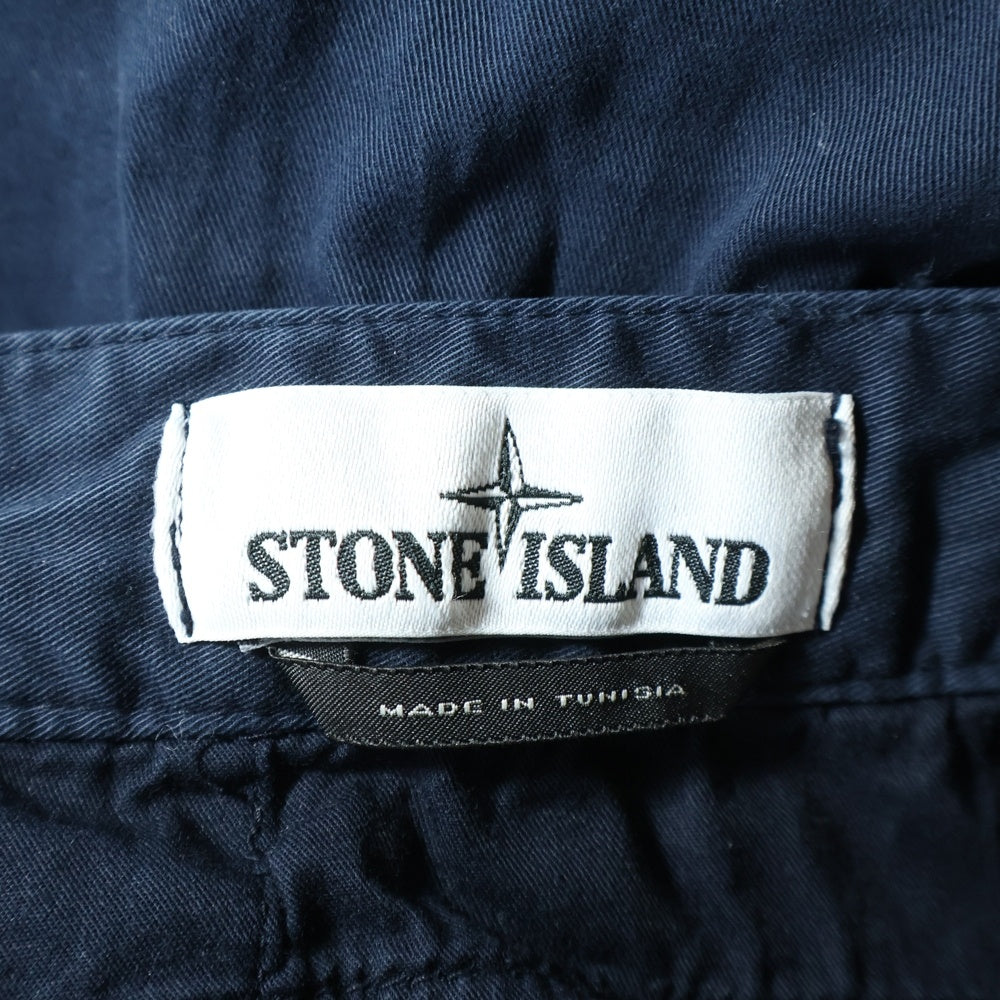STONE ISLAND(ストーンアイランド) TYPE RE-T Cargo Pants ロゴワッペン カーゴパンツ ネイビー 691531810