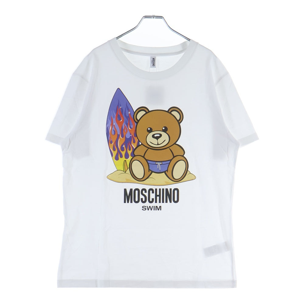 MOSCHINO(モスキーノ) Bear T-Shirt サーフィン ベアプリント 半袖Tシャツ ホワイト