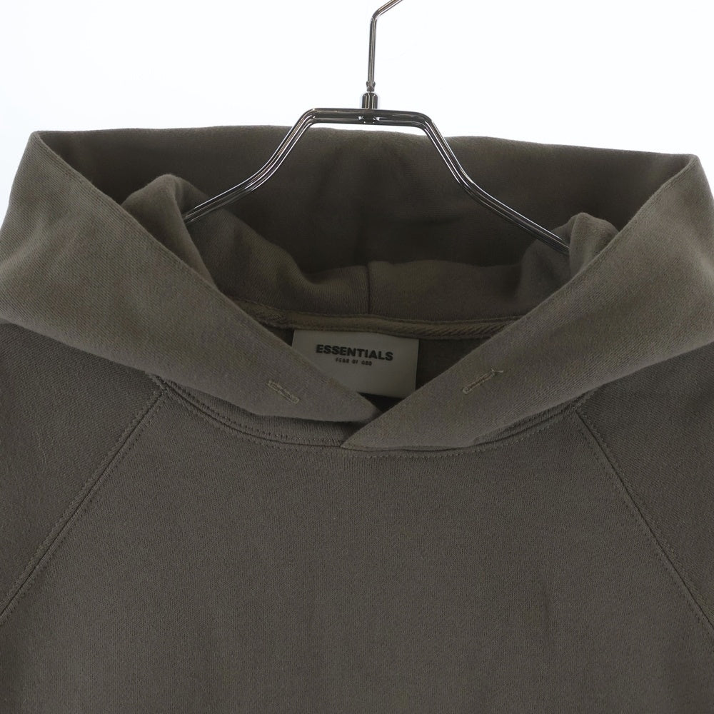 FEAR OF GOD ESSENTIALS(フィアオブゴッド エッセンシャルズ) HOODIE バックラバーロゴ プルオーバースウェットパーカー フーディー グレー