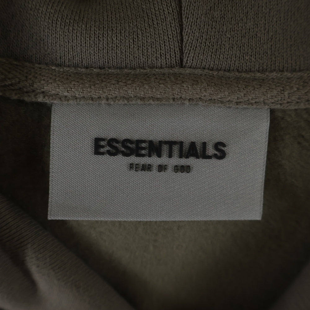 FEAR OF GOD ESSENTIALS(フィアオブゴッド エッセンシャルズ) HOODIE バックラバーロゴ プルオーバースウェットパーカー フーディー グレー