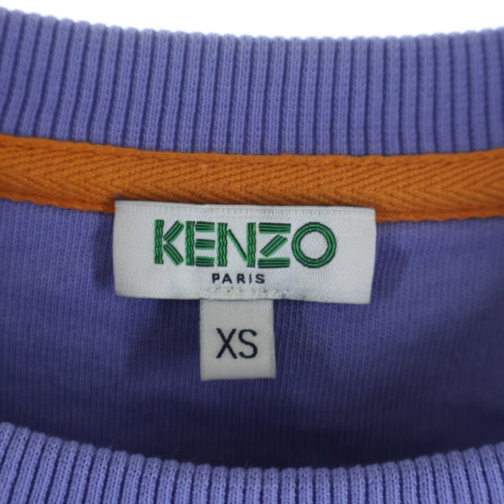 KENZO(ケンゾー) Sweatshirt タイガー刺繍 クルーネックスウェットトレーナー パープル FA52SW7054XA