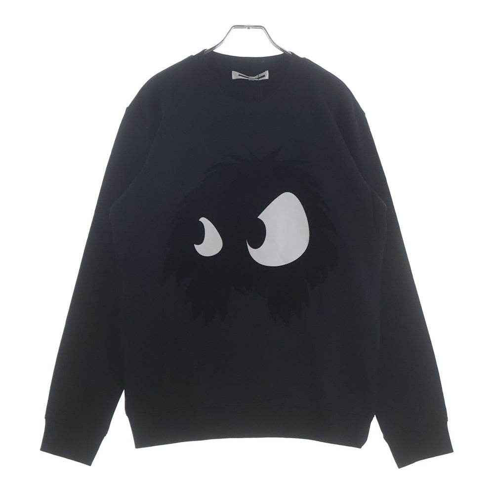 Alexander McQueen(アレキサンダーマックイーン) Pattern Round Neck Long Sleeves Sweatshirt クルーネックスウェットトレーナー ブラック 415099 RKH51